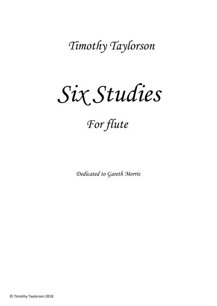Six Studies for Flute image number null