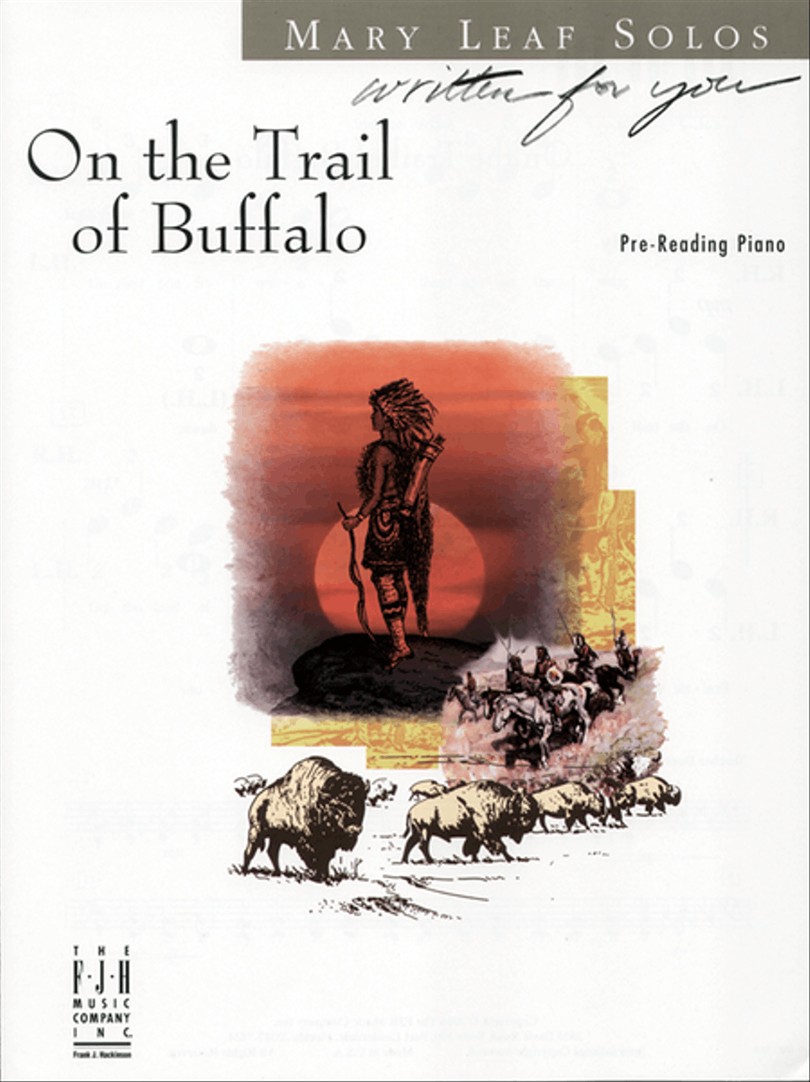 On the Trail of Buffalo Easy Piano scores gallery preview page 1