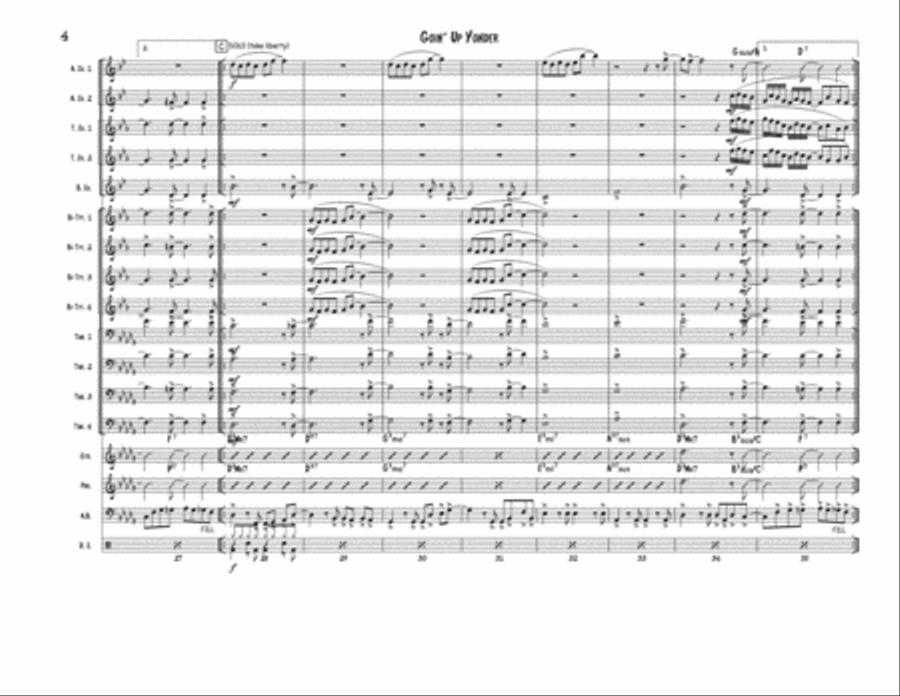 Goin' Up Yonder Jazz Ensemble scores gallery preview page 4