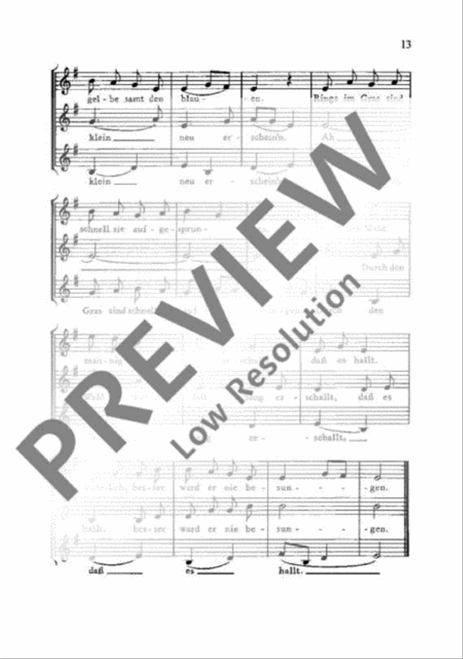 Alte Volkslieder in neuen Sätzen Women's Choir scores gallery preview page 14