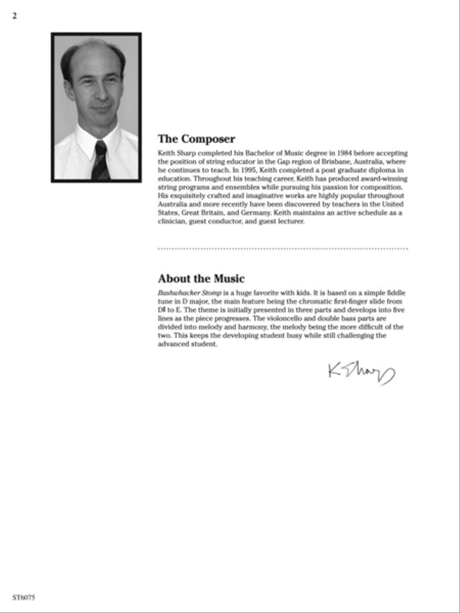 Bushwhacker Stomp: Score String Orchestra scores gallery preview page 2