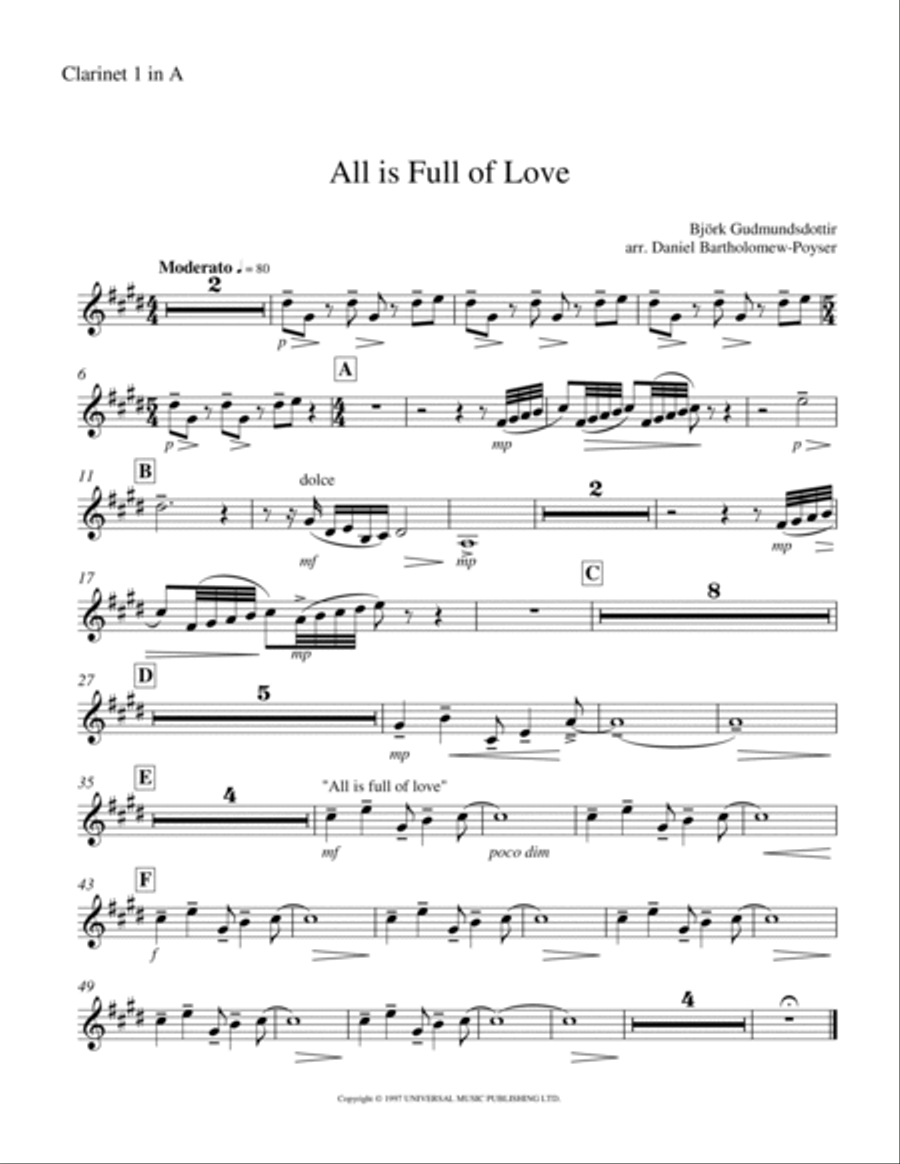 All Is Full Of Love Full Orchestra scores gallery preview page 5