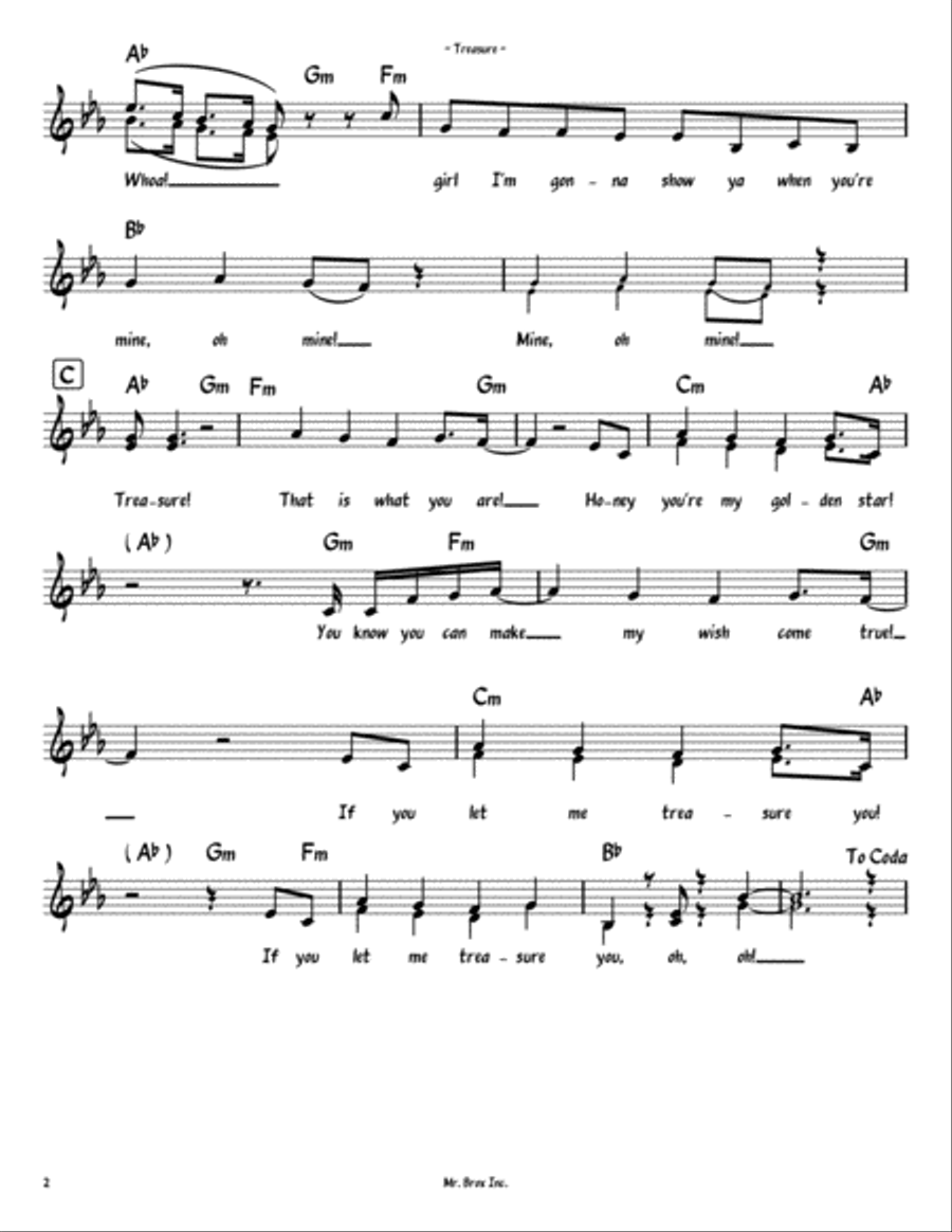Treasure Electric Guitar scores gallery preview page 2