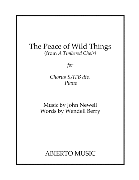 The Peace of Wild Things image number null
