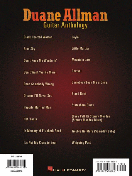 Duane Allman Guitar Anthology