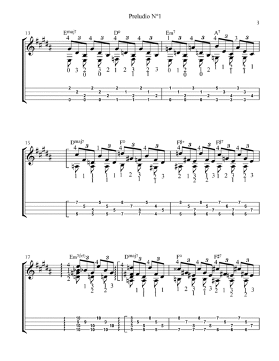 Preludio No.1 Ukulele scores gallery preview page 3