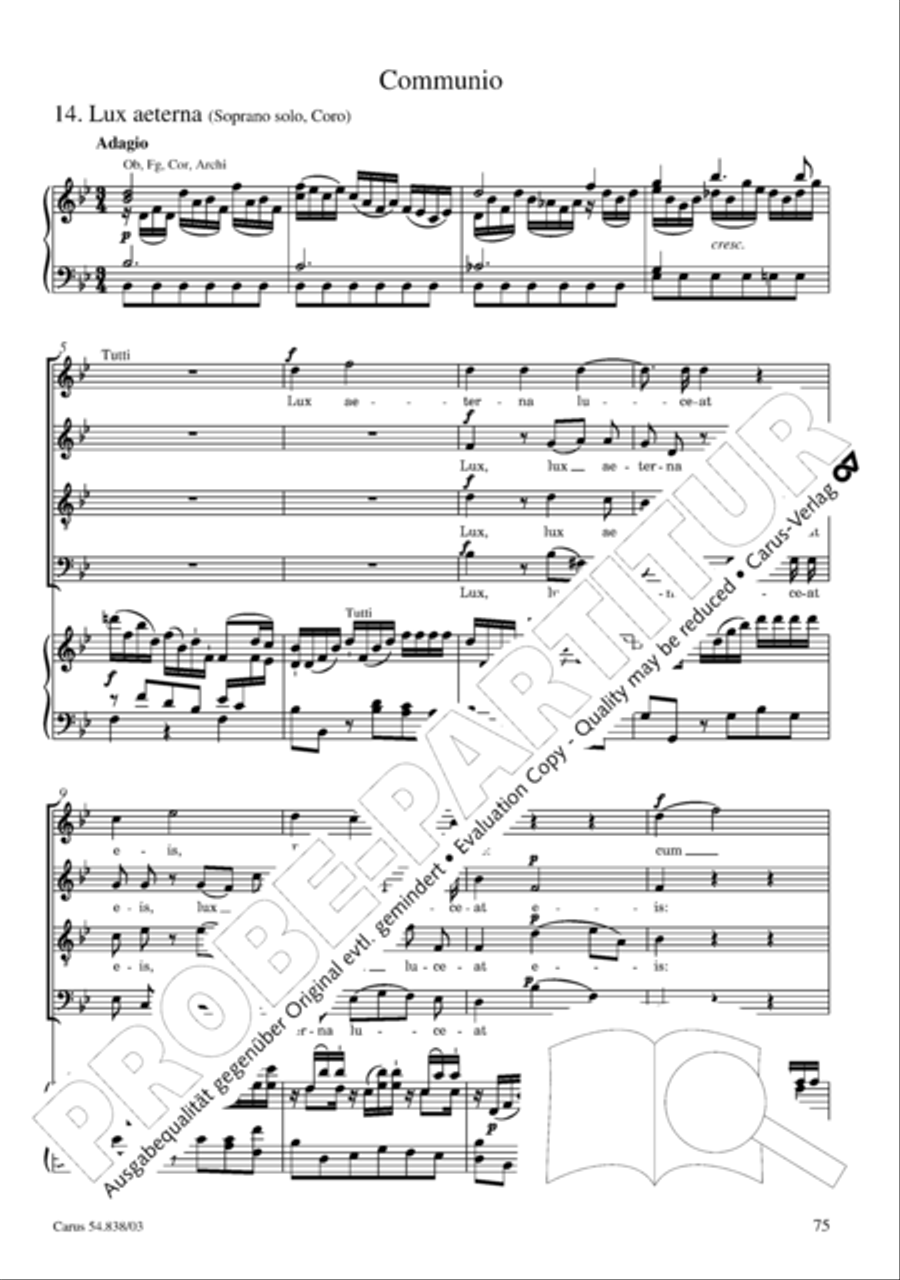 Requiem in B 4-Part scores gallery preview page 80