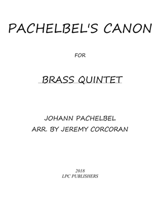 Book cover for Pachelbel's Canon for Brass Quintet