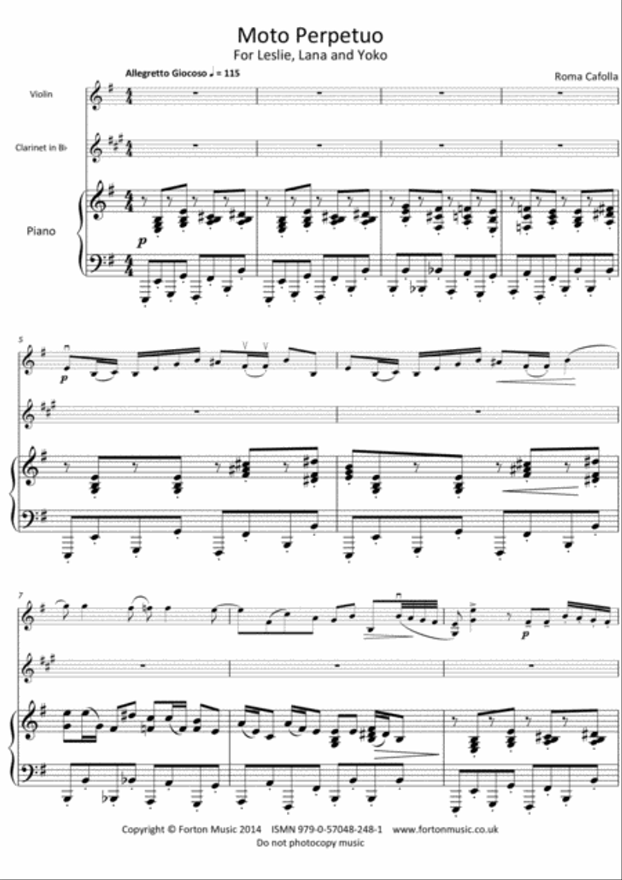 Moto Perpetuo Moto Perpetuo Violin scores gallery preview page 2