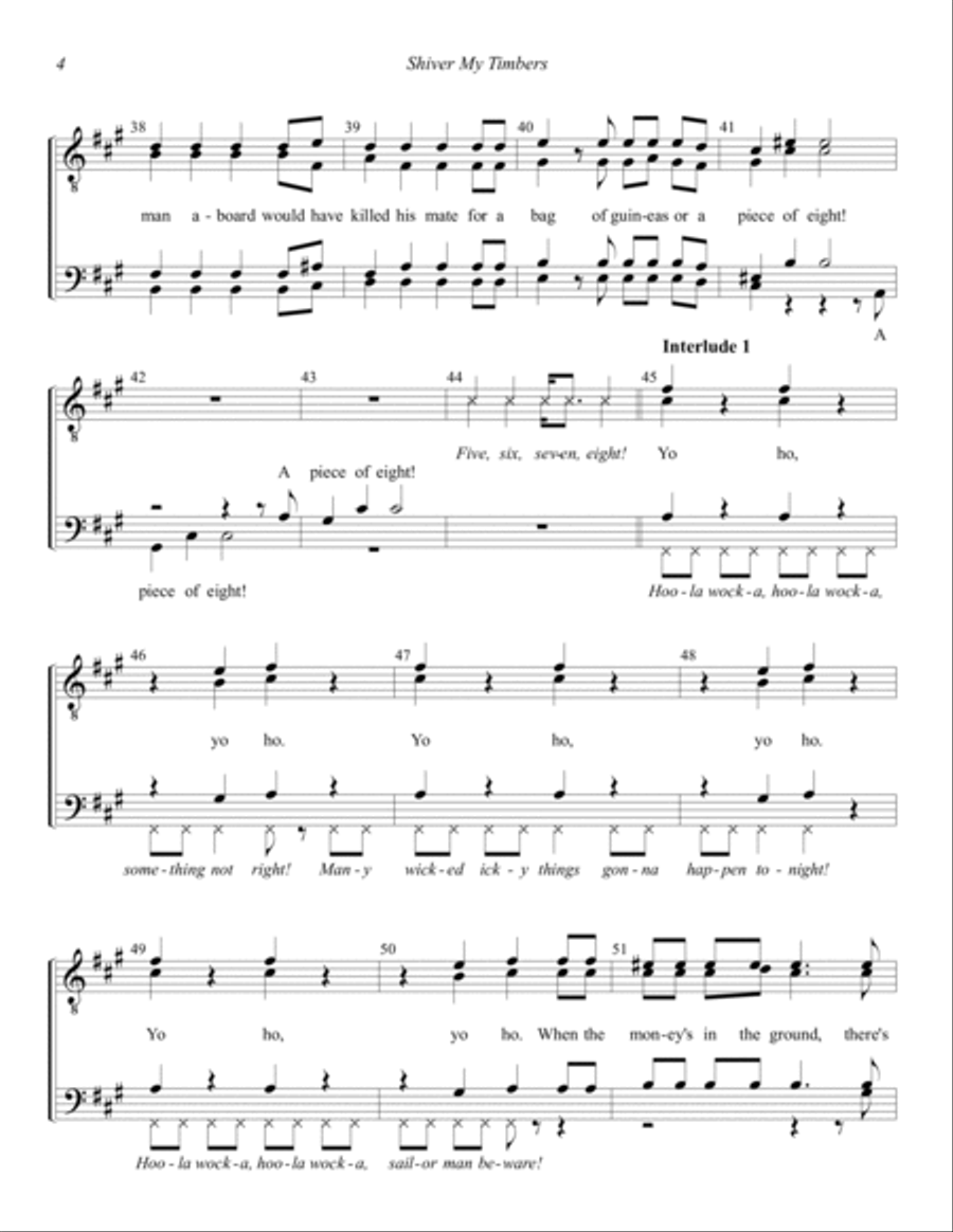 Shiver My Timbers TTBB scores gallery preview page 4