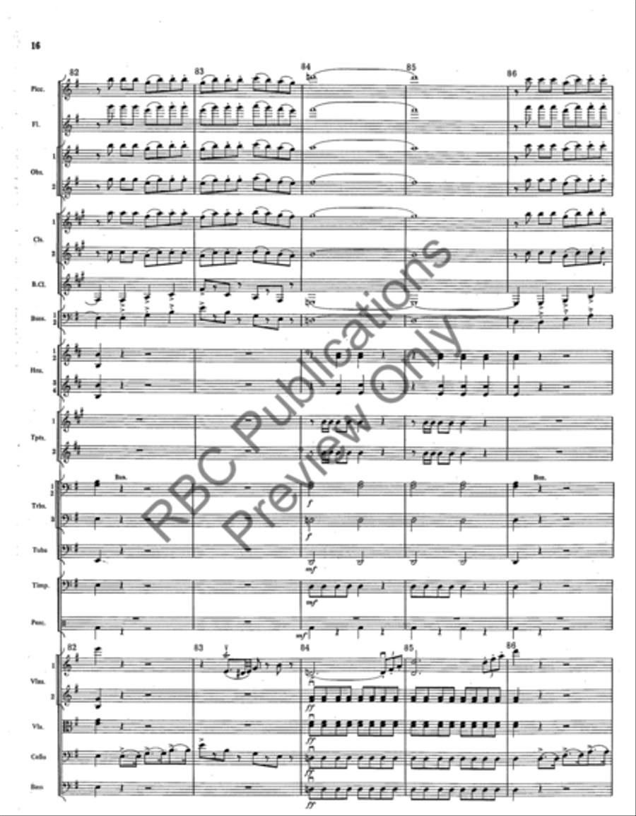 Overture From The Barber Of Seville (Score) Full Orchestra scores gallery preview page 19