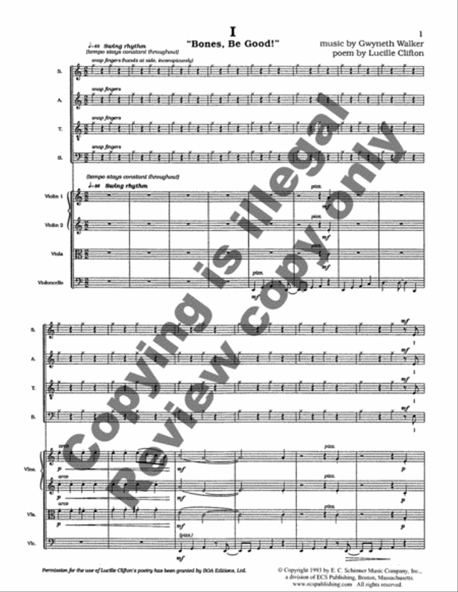 Dreams and Dances (Full Score) Choir scores gallery preview page 3