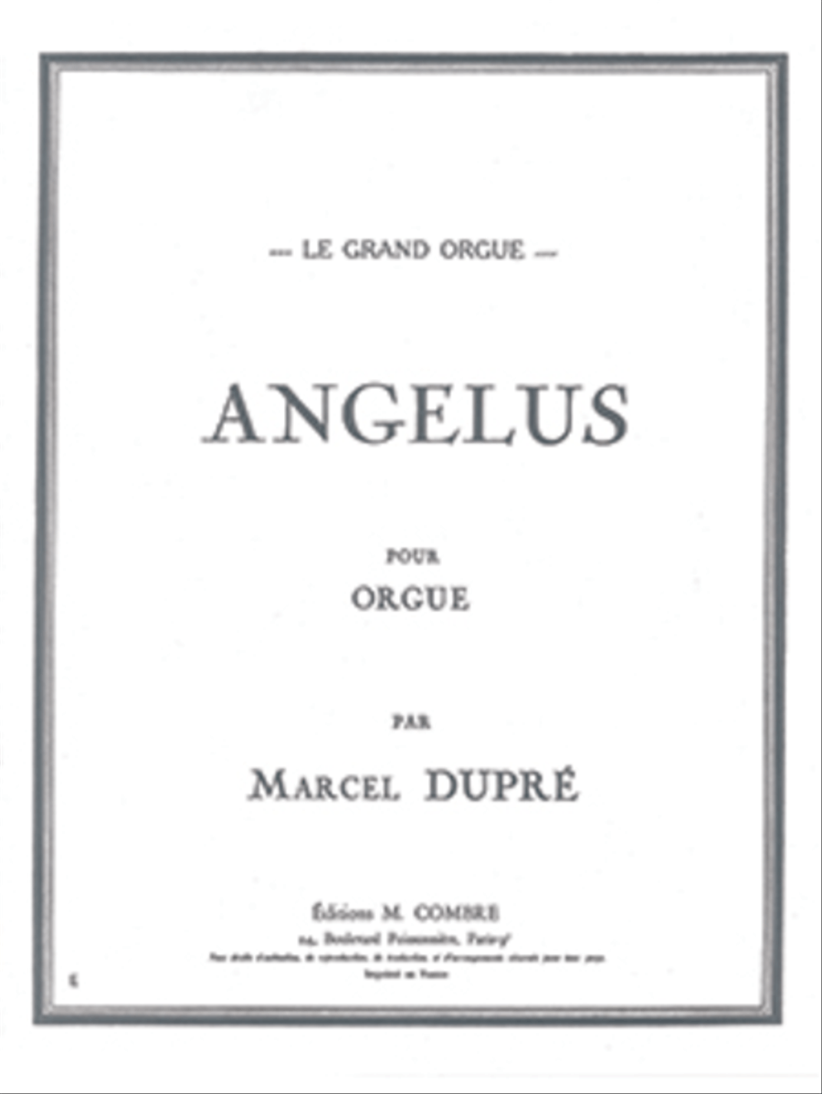 Book cover for Angelus Op. 34 No. 2