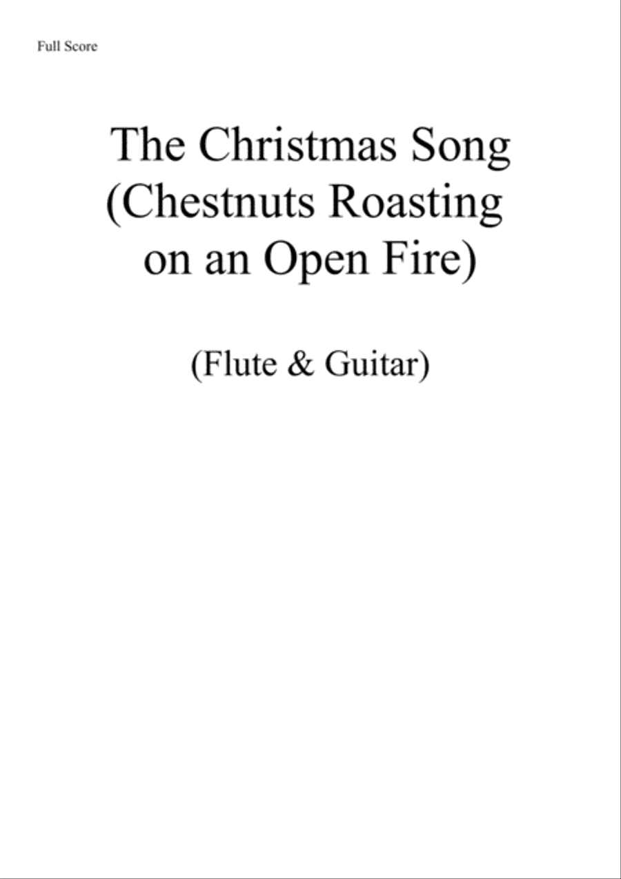 The Christmas Song (chestnuts Roasting On An Open Fire) Flute scores gallery preview page 1