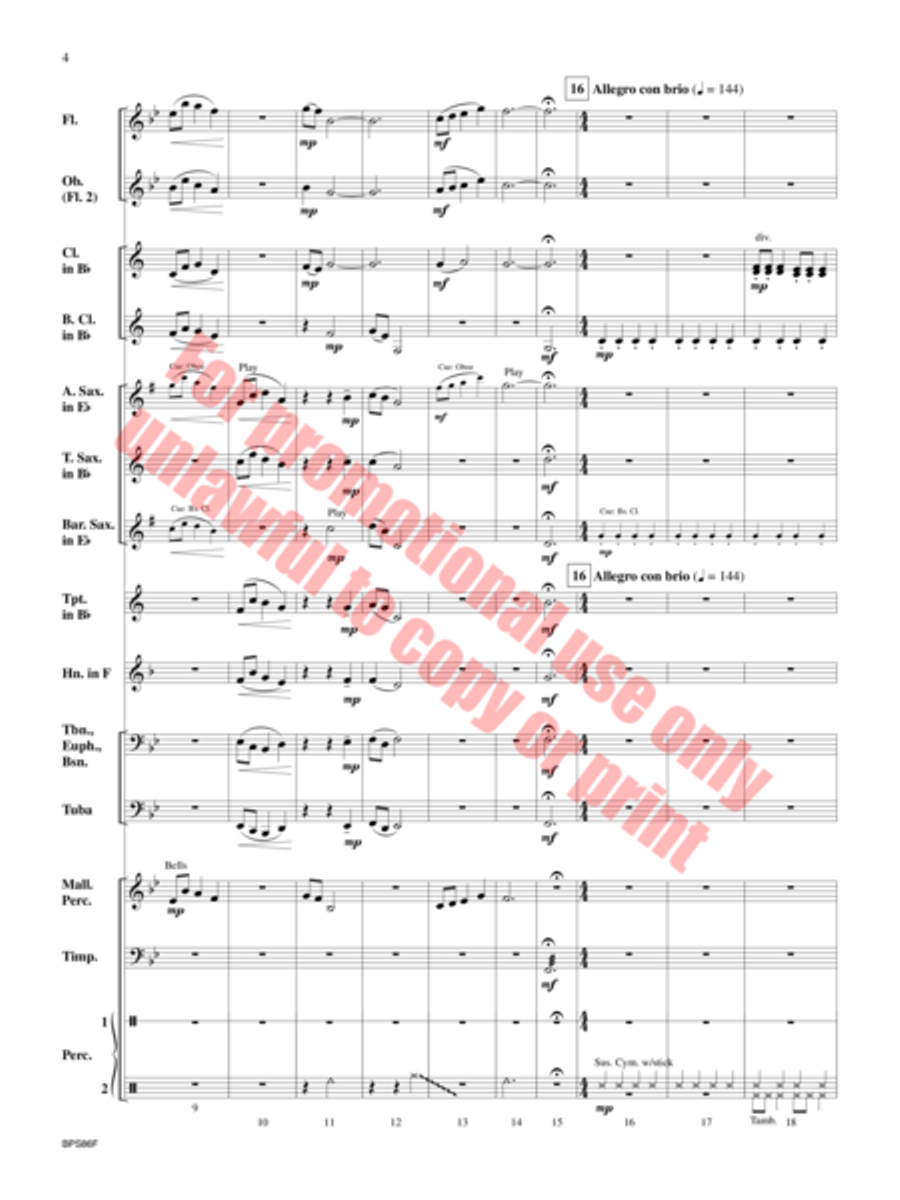 Ethos Concert Band scores gallery preview page 5