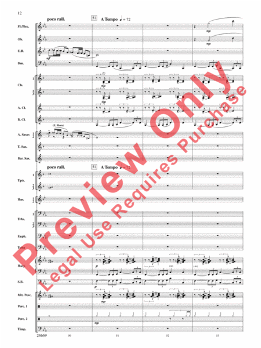 Metroplex: Three Postcards from Manhattan Concert Band scores gallery preview page 13