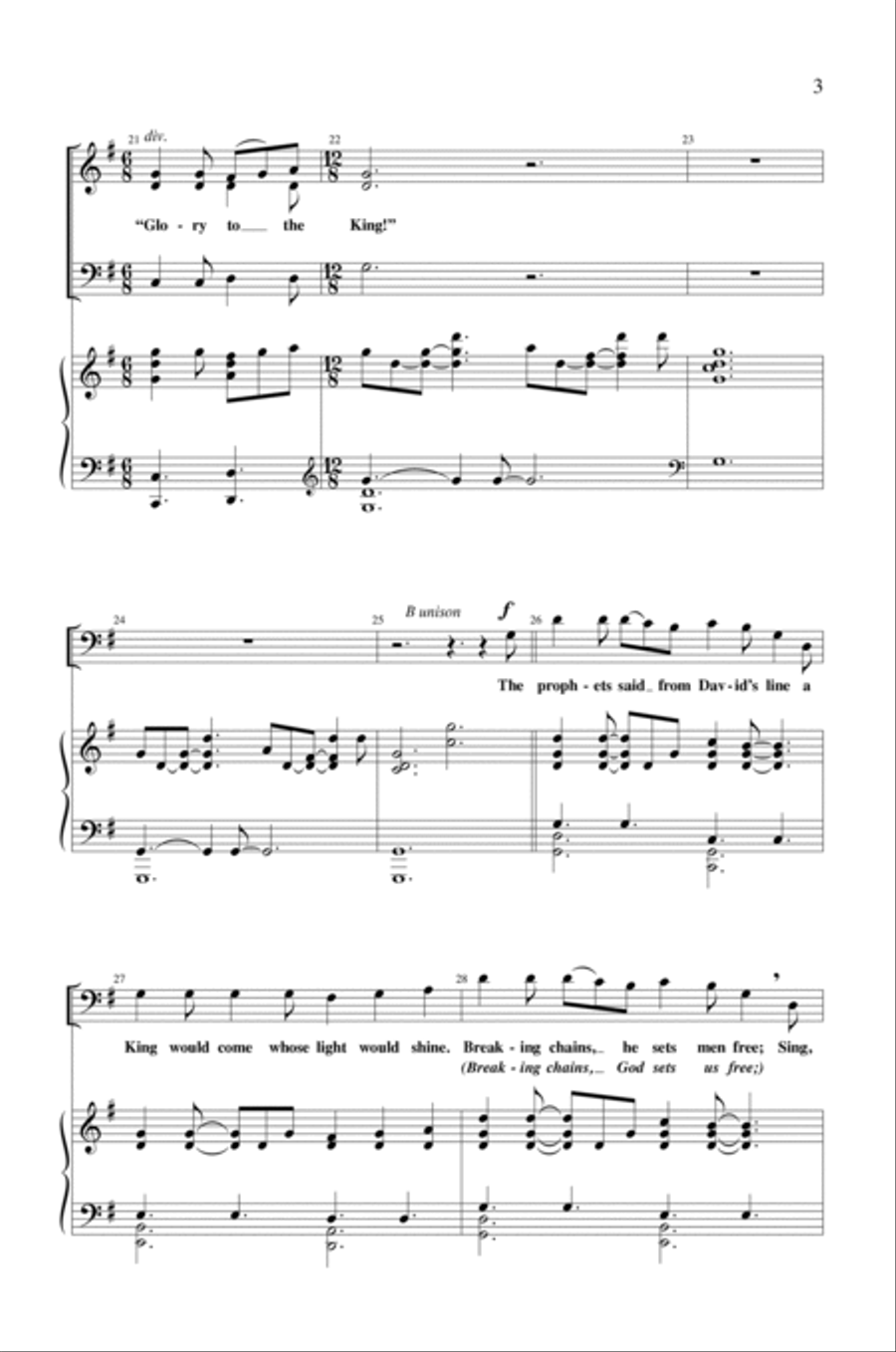 Sing Glory To The King Sing Glory To The King 3-Part scores gallery preview page 3