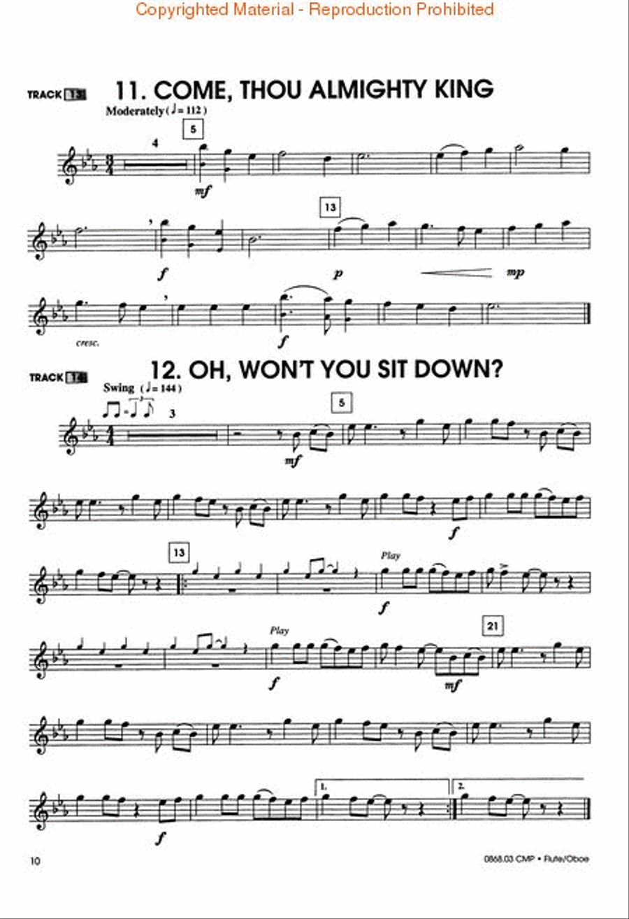 Tons of Tunes for Church Flute scores gallery preview page 3