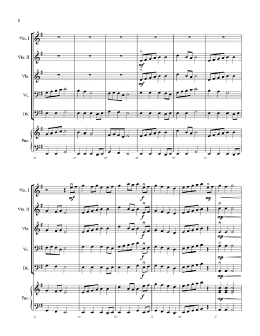 Sir Galahad and the Holy Grail String Orchestra scores gallery preview page 6