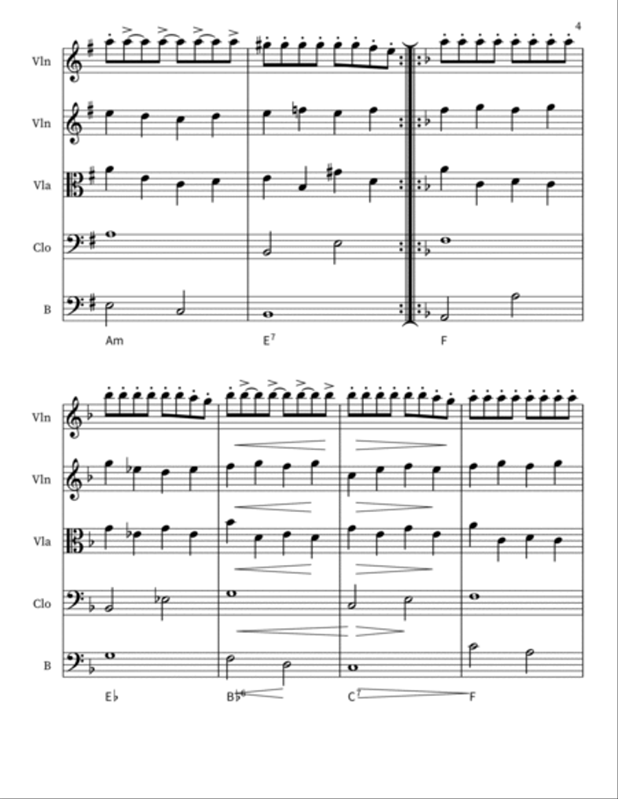 Arisian Sonata Small Ensemble scores gallery preview page 4