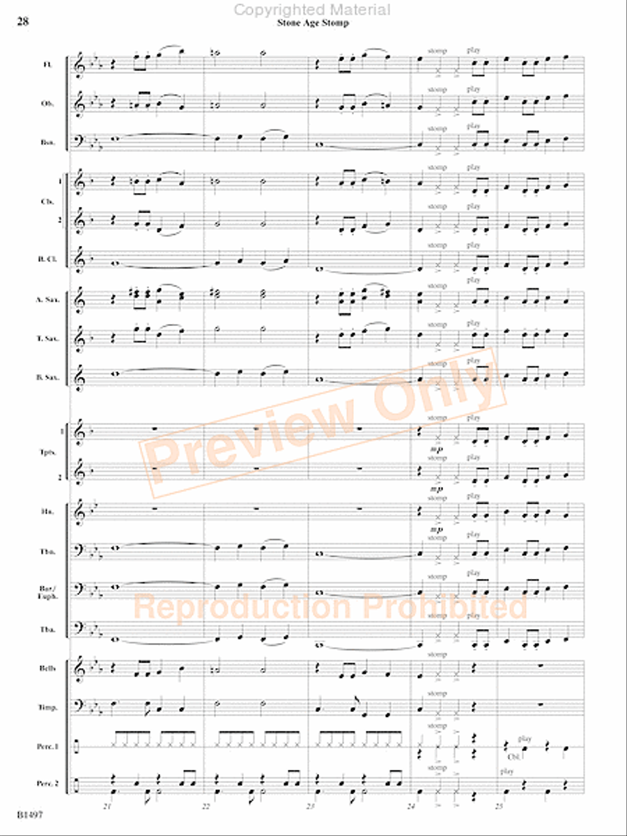 Curtain Up! Concert Band scores gallery preview page 25