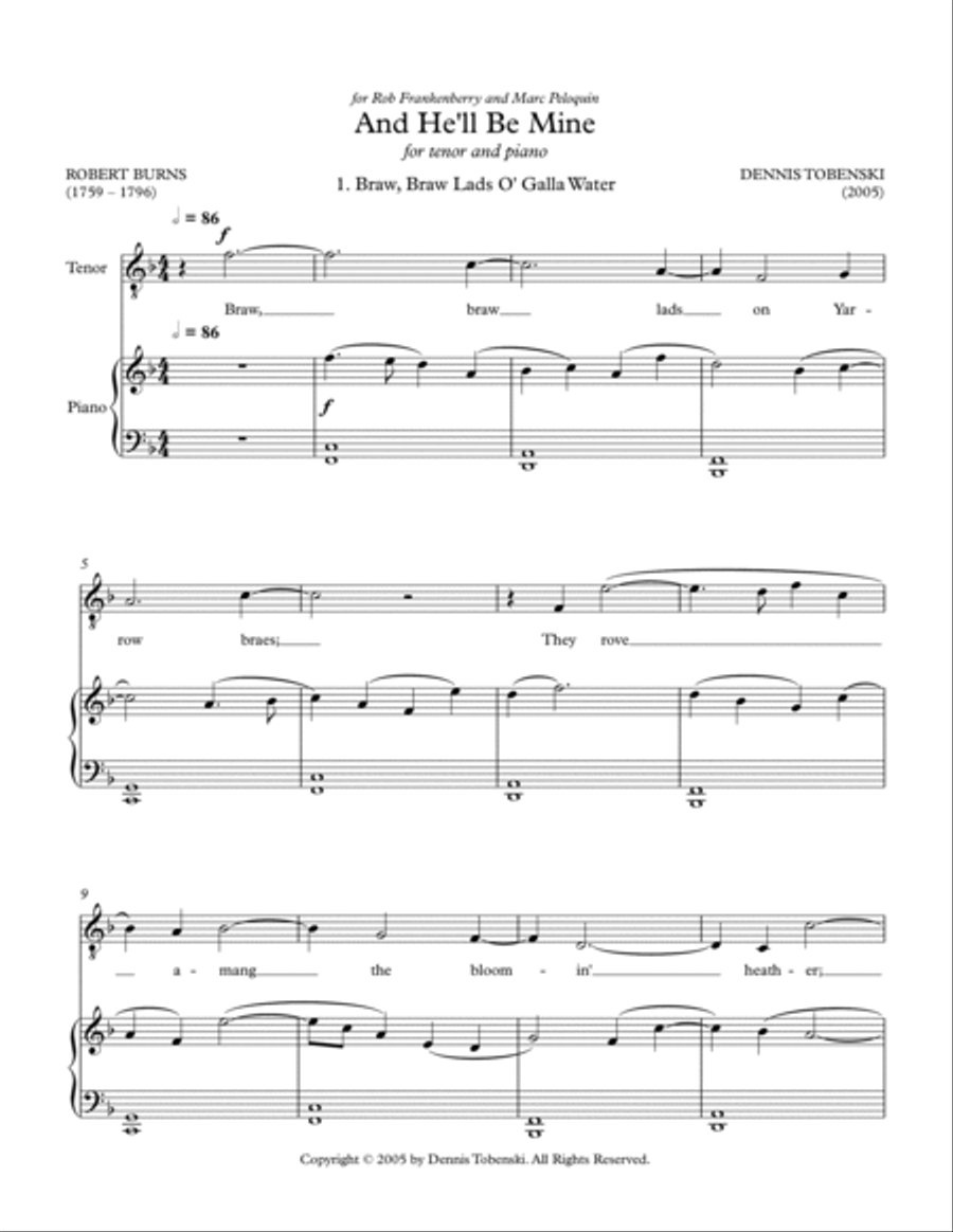 And He'll Be Mine Tenor Voice scores gallery preview page 3
