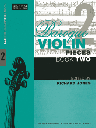 Book cover for Baroque Violin Pieces, Book 2