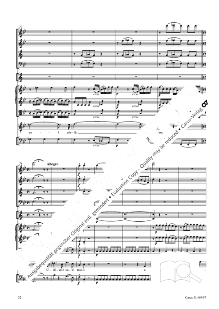 Davide penitente 4-Part scores gallery preview page 65
