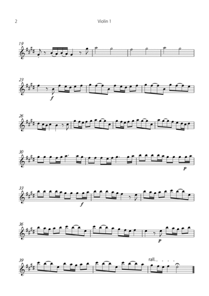 "Spring" (La Primavera) by Vivaldi - Easy version for STRING QUINTET (ORIGINAL KEY) image number null