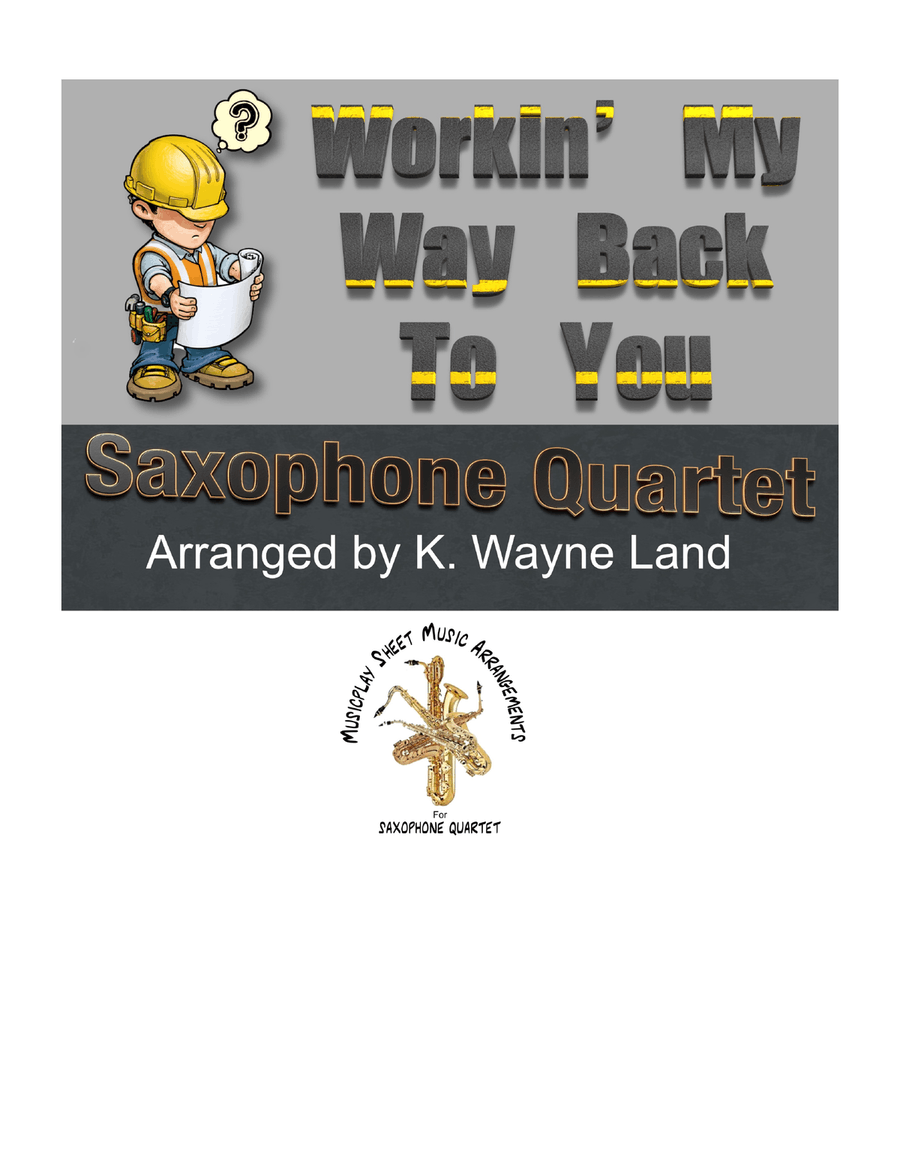 Workin' My Way Back To You Saxophone Quartet scores gallery preview page 1
