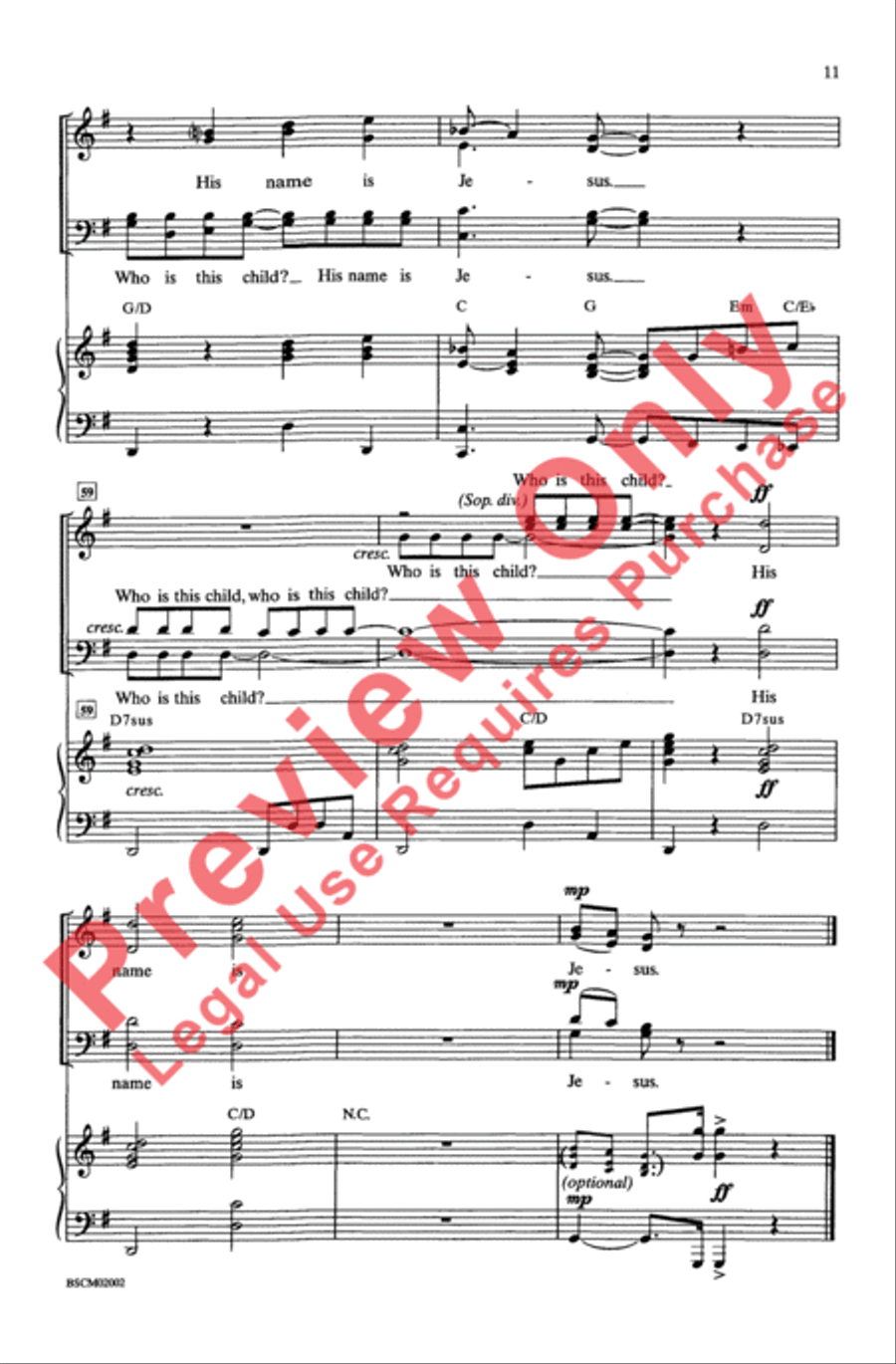 Who Is This Tiny King? 4-Part scores gallery preview page 10