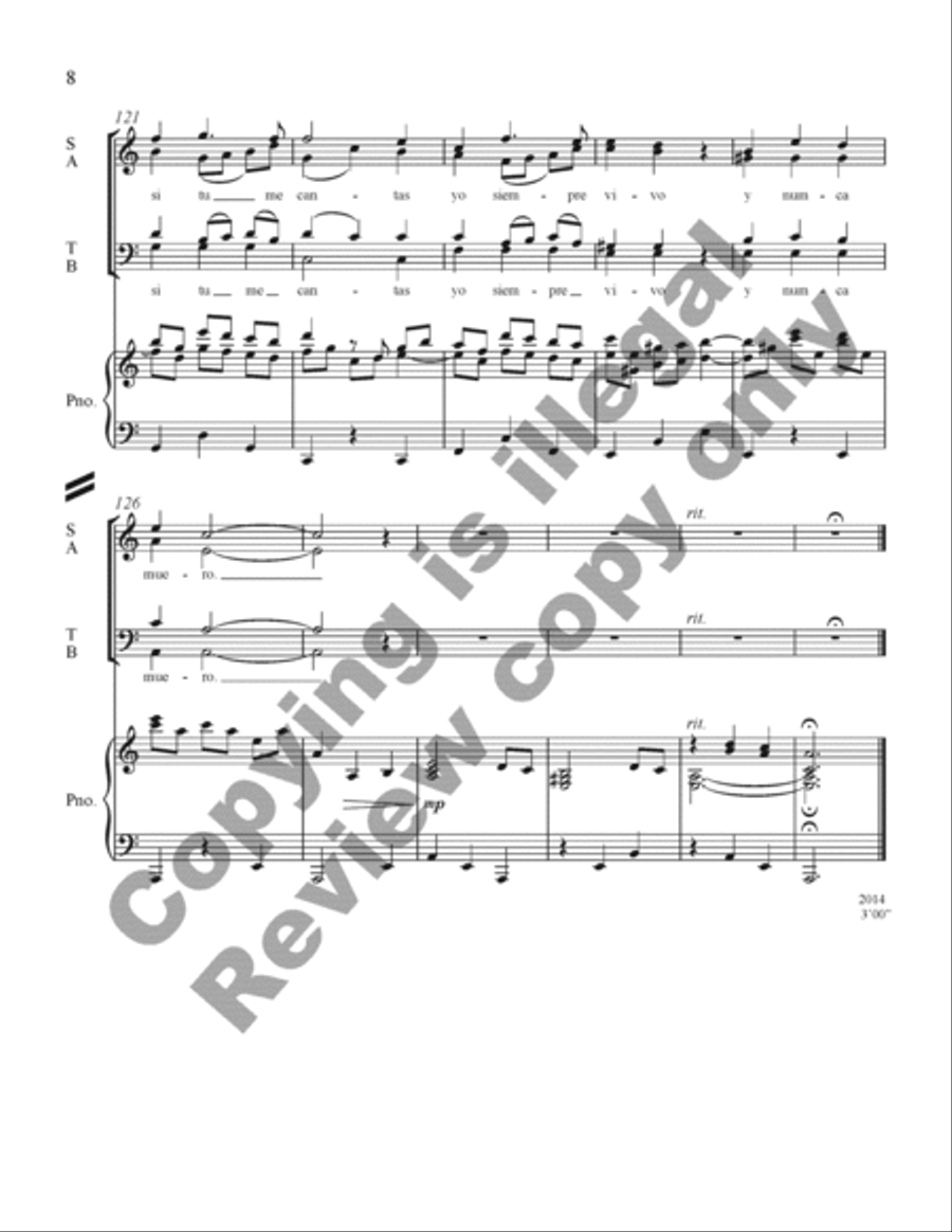 Three Mexican Folk Songs Three Mexican Folk Songs 4-Part scores gallery preview page 27