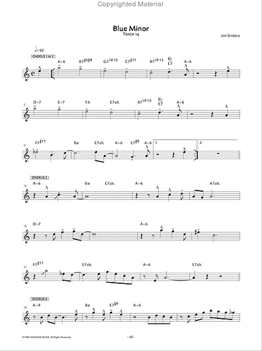 Jazz Conception Alto & Baritone Saxophone Baritone Saxophone scores gallery preview page 12