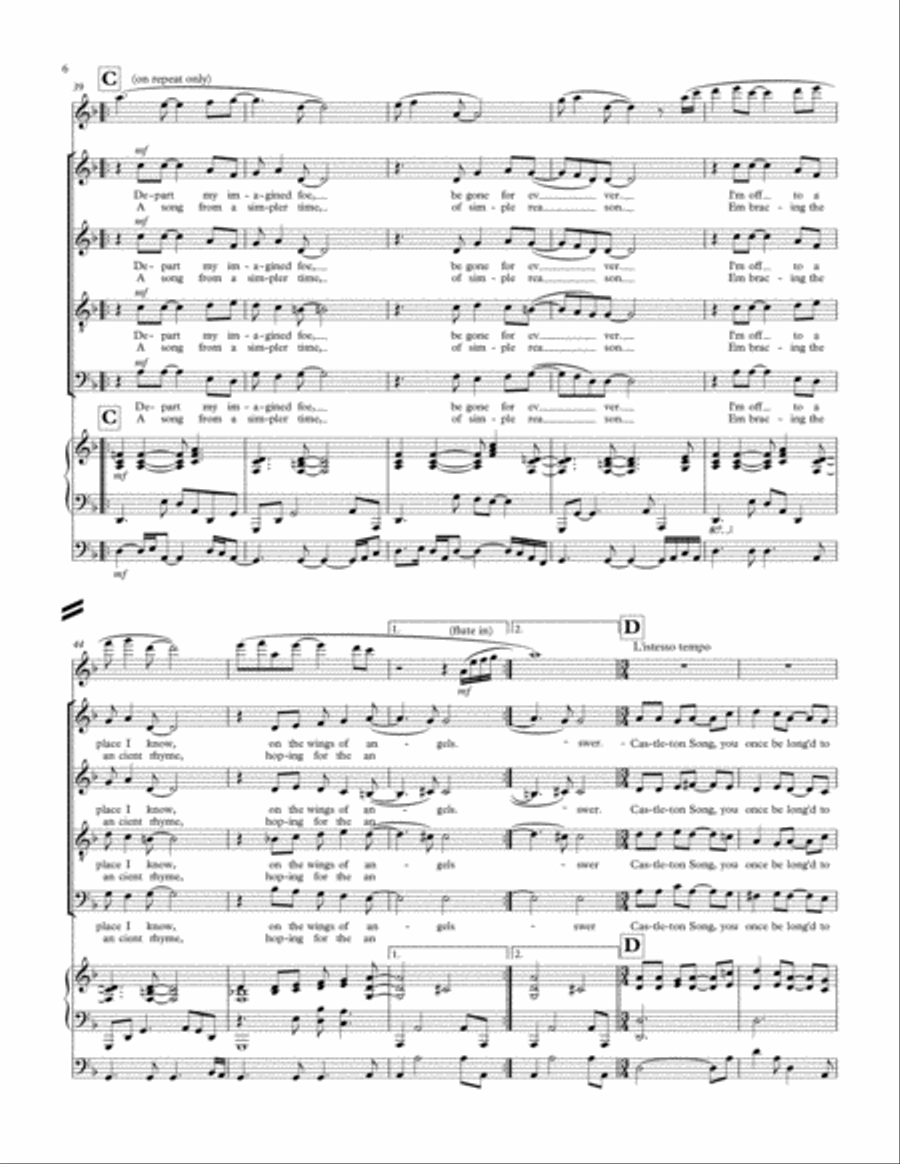 Castleton Song Castleton Song 4-Part scores gallery preview page 6