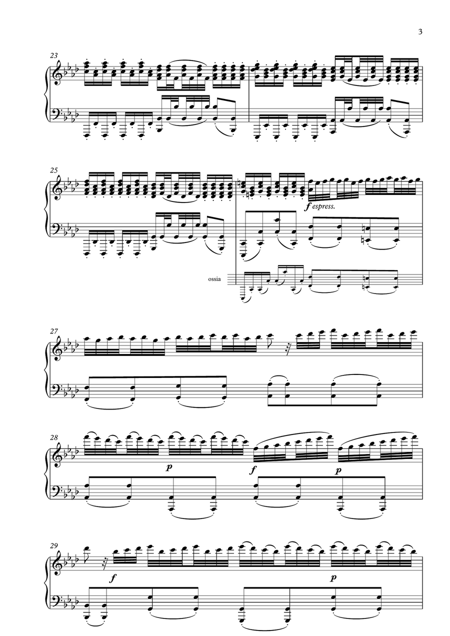 'Winter' (Complete) from The Four Seasons by Vivaldi for Piano Solo Piano Solo scores gallery preview page 4