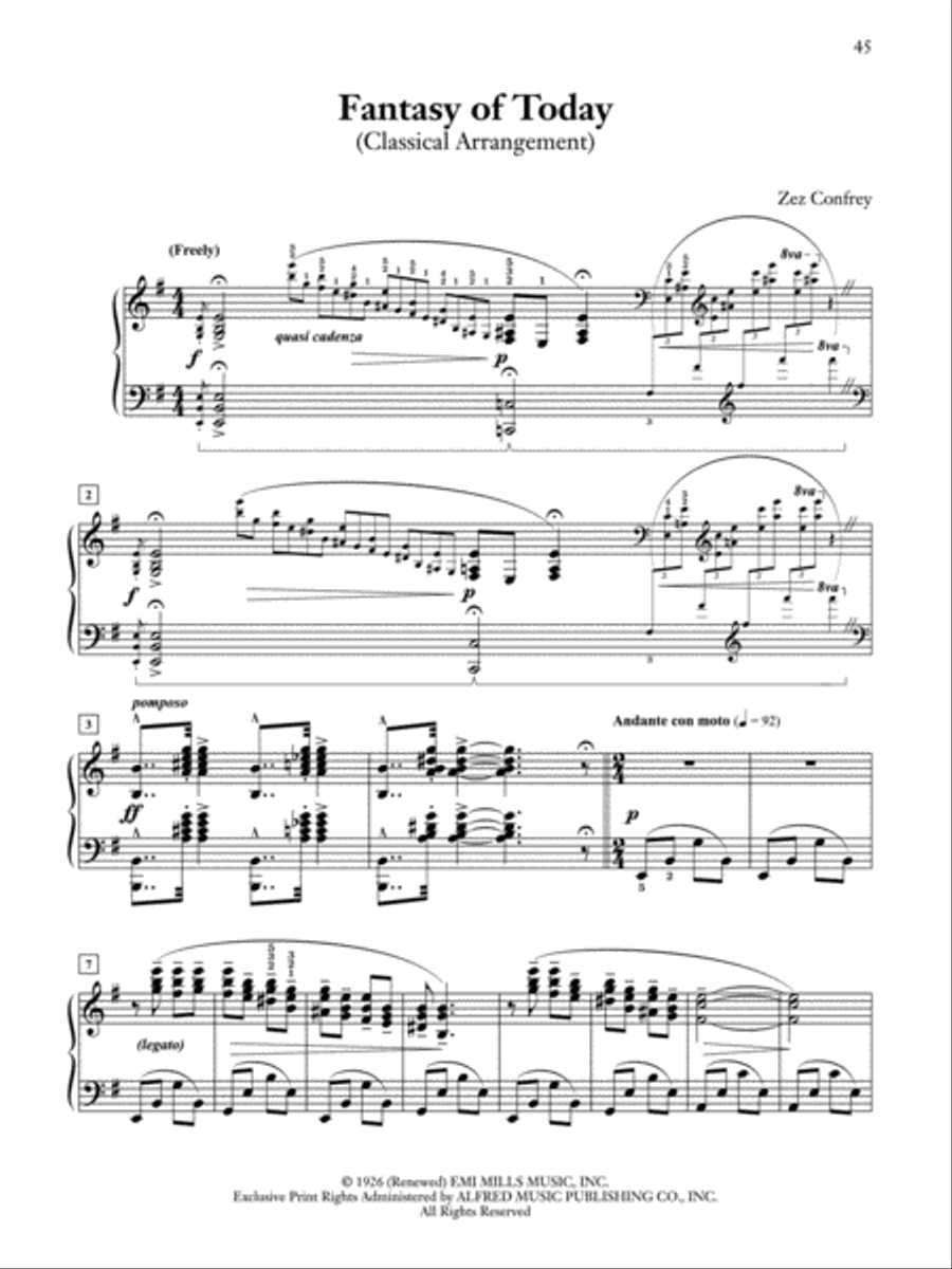 Zez Confrey at the Piano Zez Confrey at the Piano Piano Solo scores gallery preview page 3