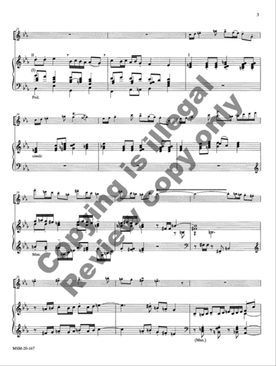 Two Christmas Pieces for Flute and Organ Flute scores gallery preview page 3