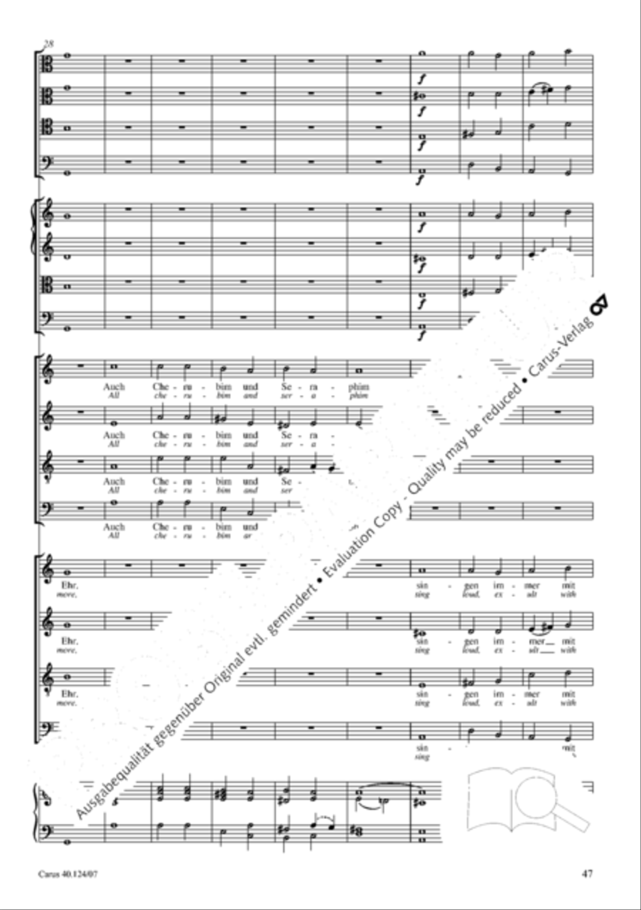 Kyrie in d + Herr Gott, dich loben wir Orchestra scores gallery preview page 48