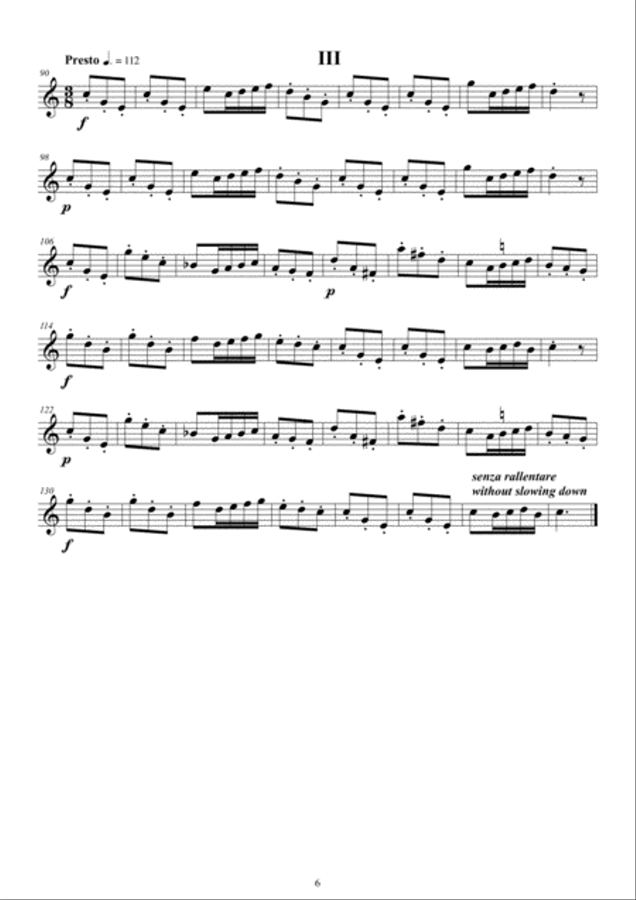 14 Vivaldi's Concertos for String Quartet - Complete Parts String Quartet scores gallery preview page 6