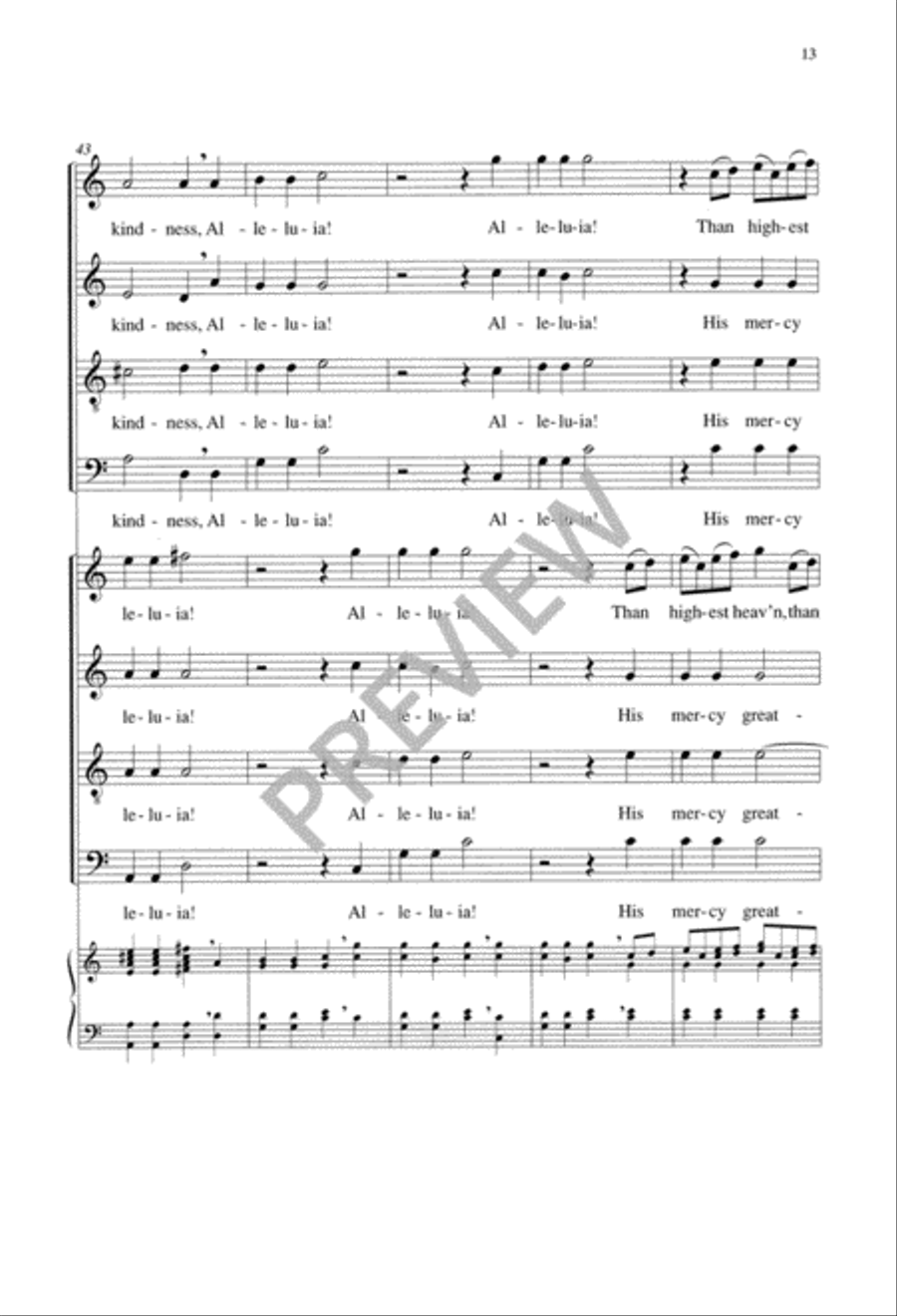 O Bless the Lord O Bless the Lord 4-Part scores gallery preview page 14