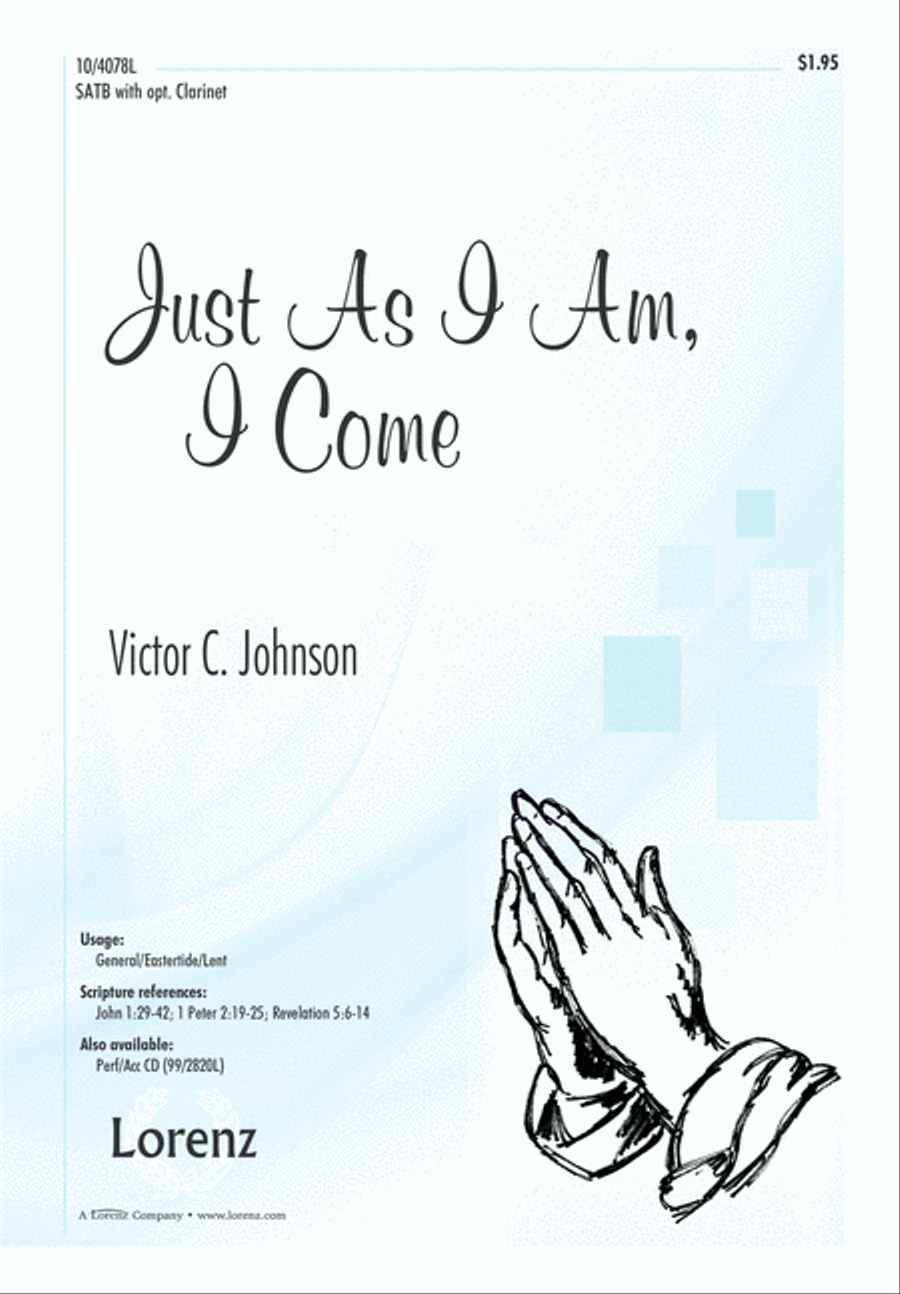 Just As I Am, I Come 4-Part scores gallery preview page 2