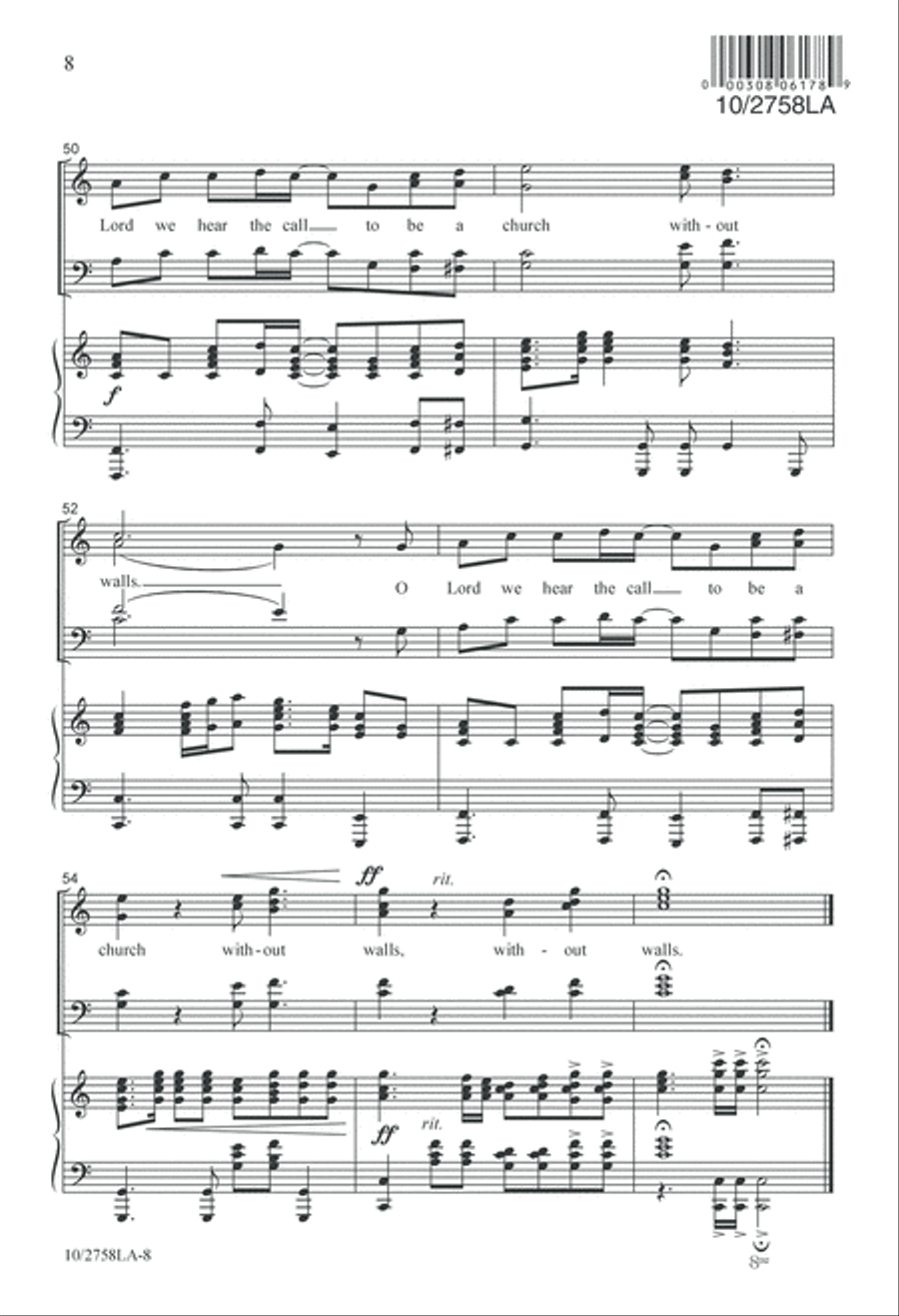 Church Without Walls Church Without Walls 4-Part scores gallery preview page 8