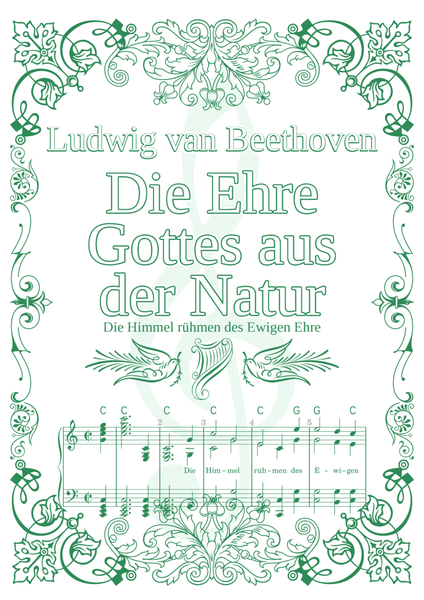 Die Ehre Gottes aus der Natur (Die Himmel rühmen des Ewigen Ehre, Ludwig van Beethoven; for organ) image number null