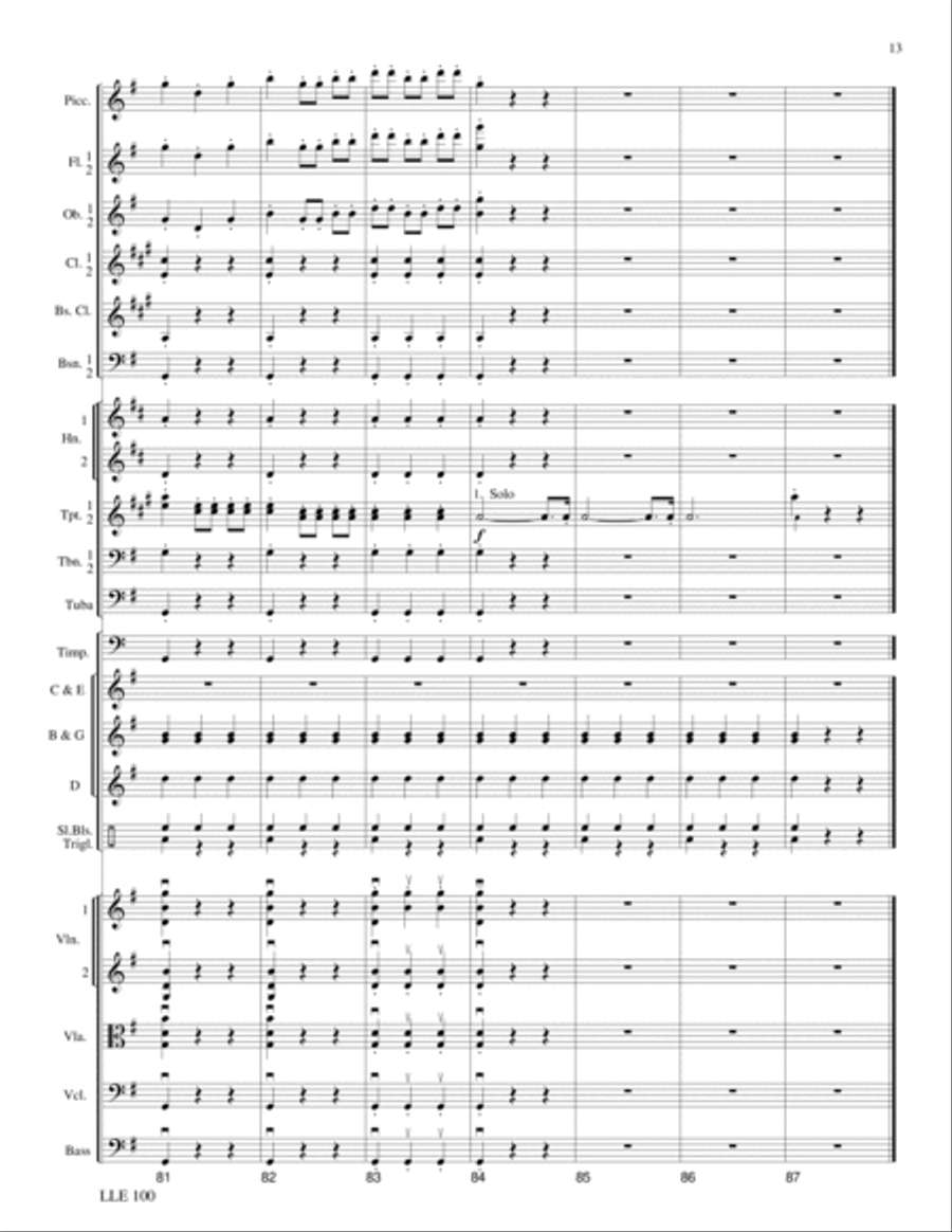 Sleigh Ride (German Dance No. 3) Orchestra scores gallery preview page 12