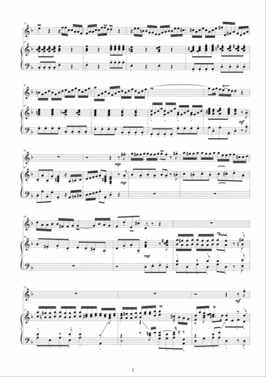 Marcello - Oboe concerto in D minor for Oboe and Piano Piano scores gallery preview page 3