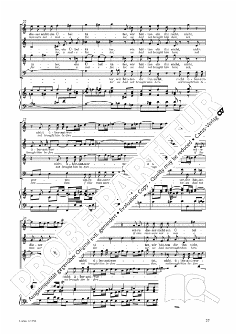 Johann Sebastian Bachs Johannes-Passion fur Kinder und Jugendliche STB scores gallery preview page 28
