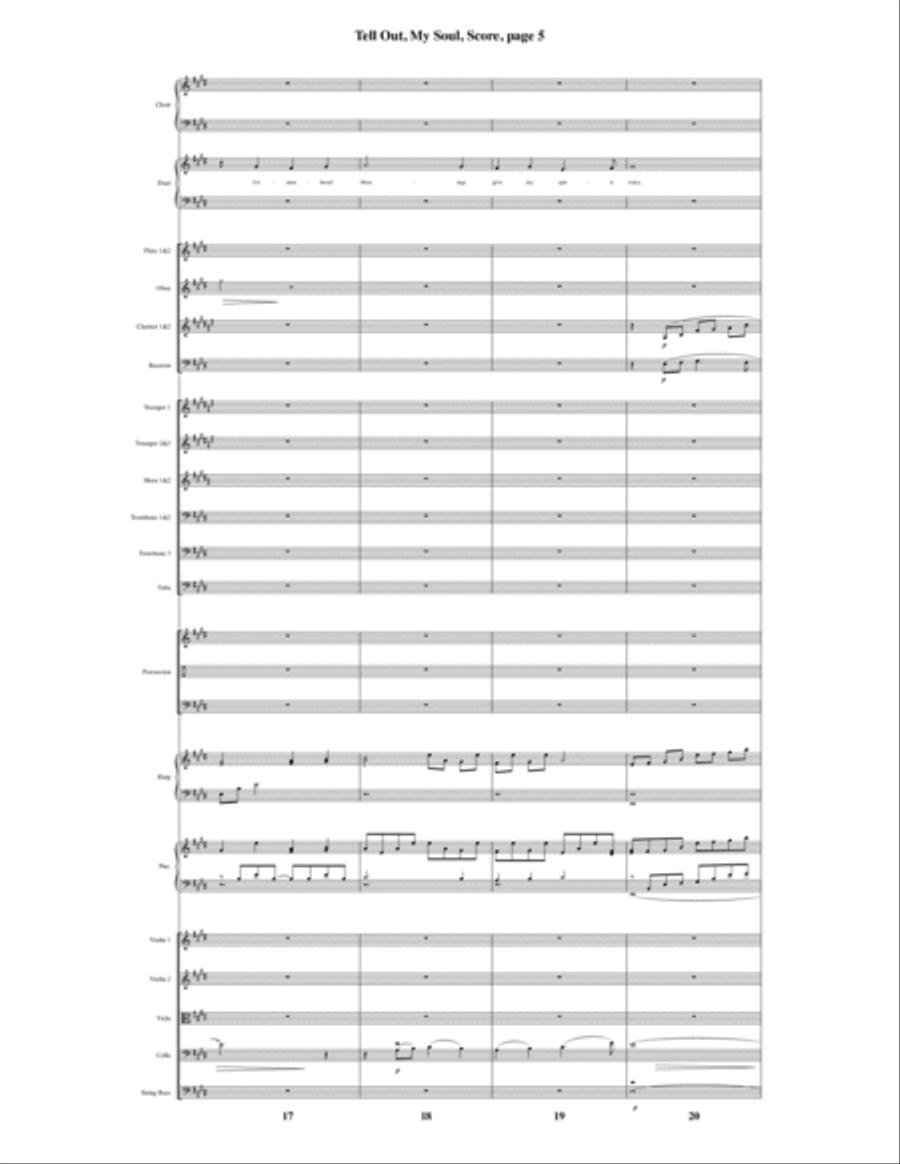 Tell Out, My Soul Tell Out, My Soul Choir scores gallery preview page 6