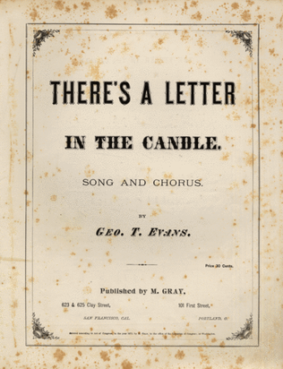 There's a Letter in the Candle. Song and Chorus