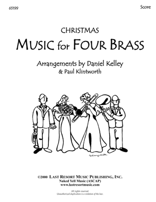 Book cover for Music for Four Brass, Christmas, Score 65199