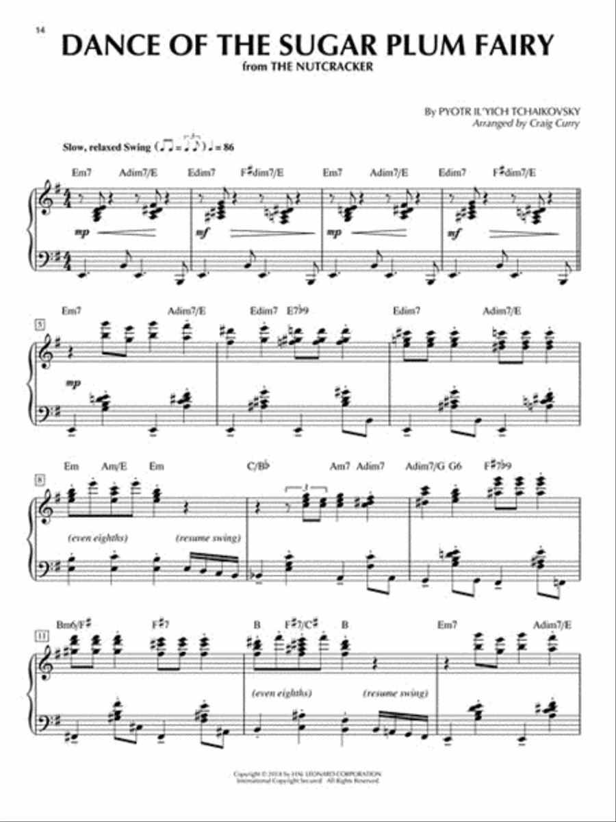 Christmas Jazz for Solo Piano Piano Solo scores gallery preview page 5